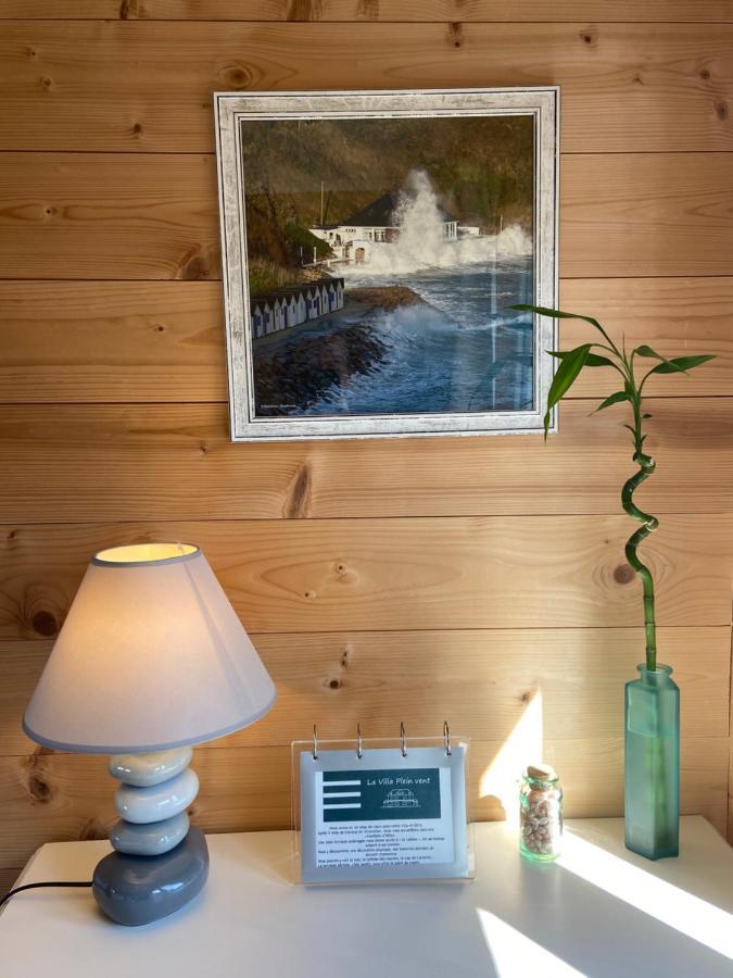 Chambre cabine avec vue mer à la Villa plein vent Barneville-Carteret Esterno foto