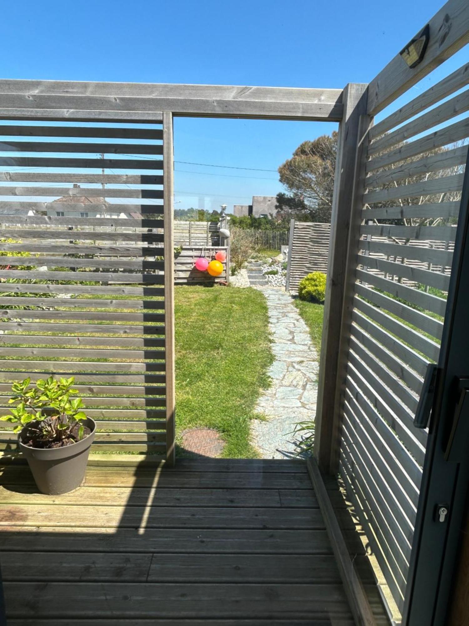 Chambre cabine avec vue mer à la Villa plein vent Barneville-Carteret Esterno foto