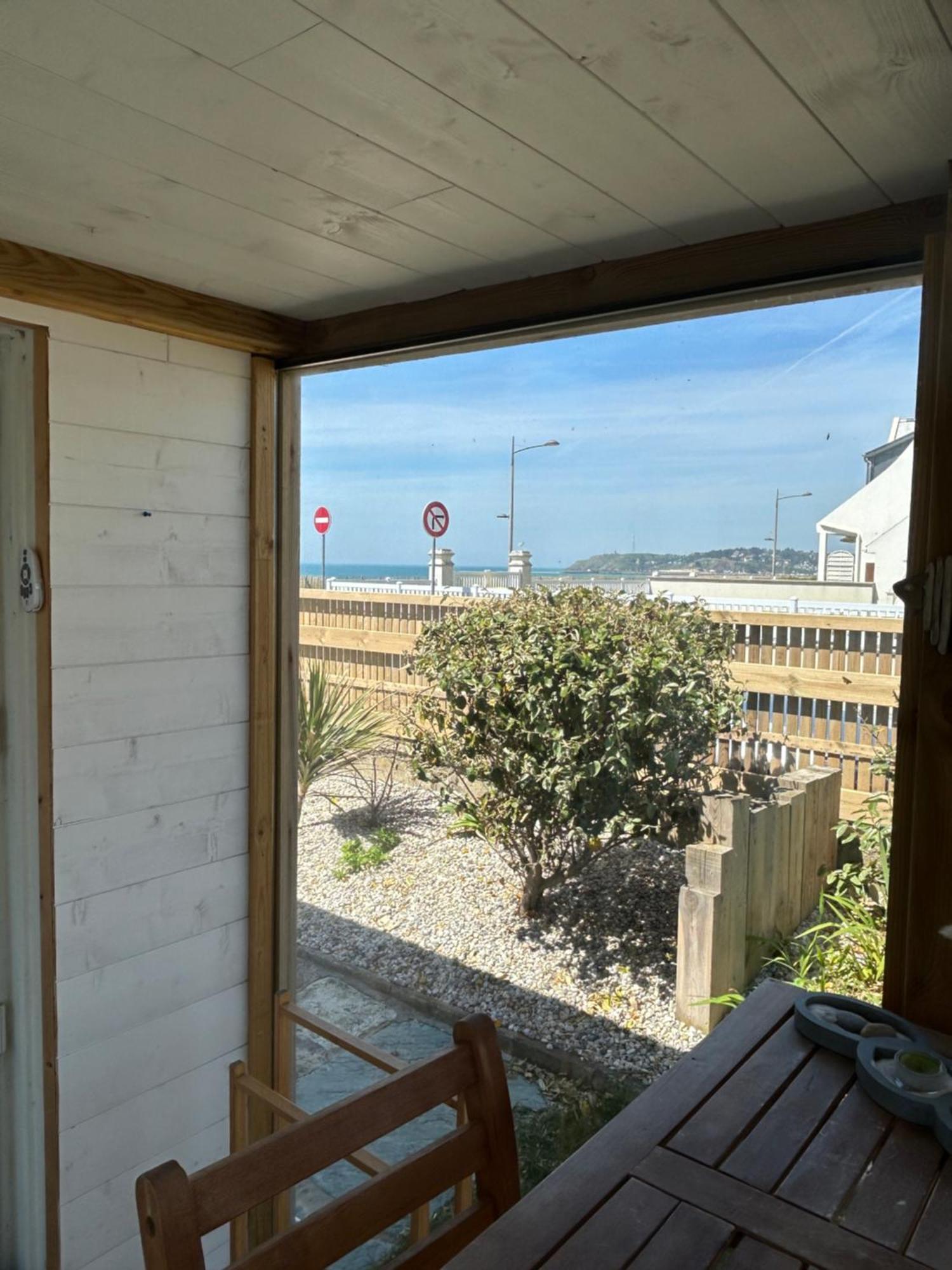 Chambre cabine avec vue mer à la Villa plein vent Barneville-Carteret Esterno foto