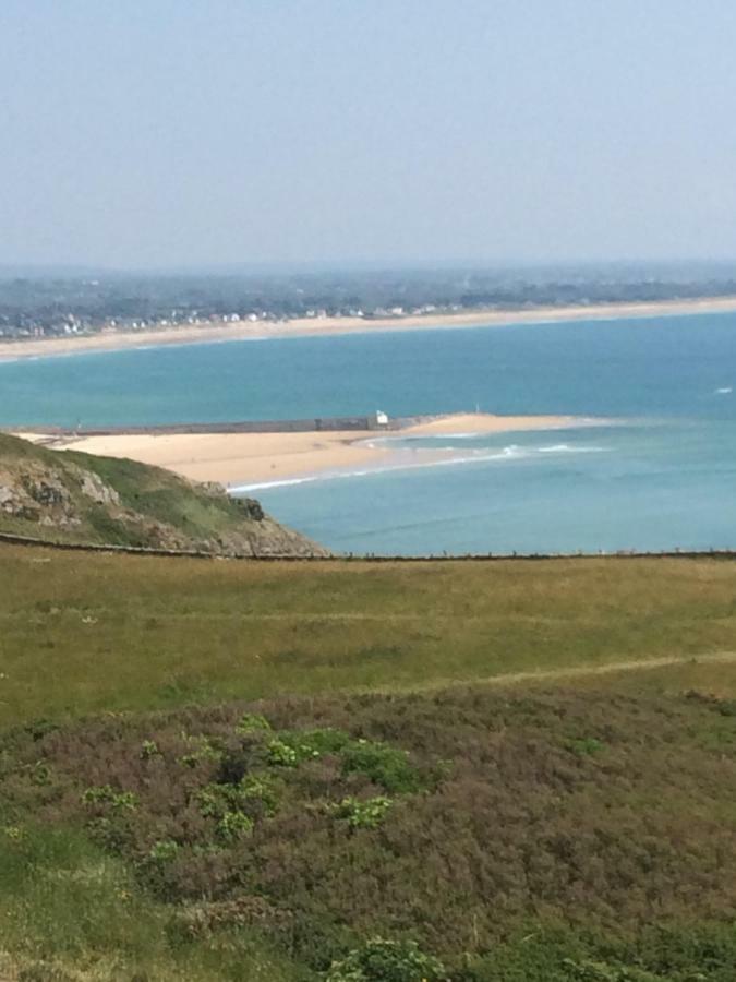 Chambre cabine avec vue mer à la Villa plein vent Barneville-Carteret Esterno foto