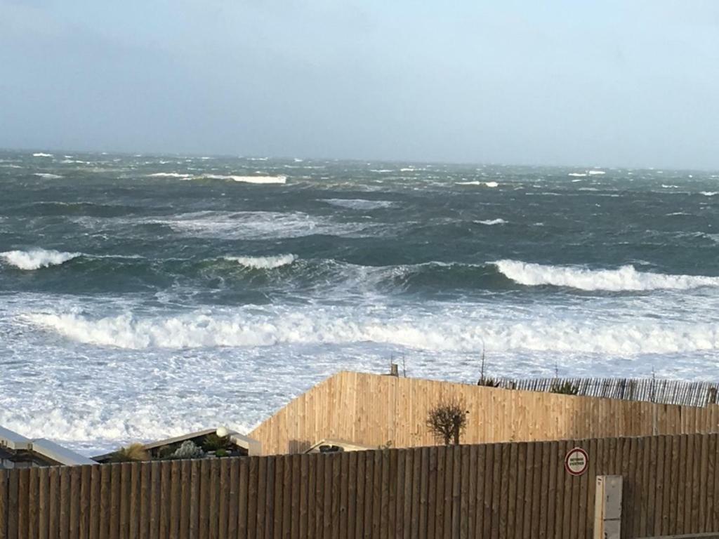 Chambre cabine avec vue mer à la Villa plein vent Barneville-Carteret Esterno foto