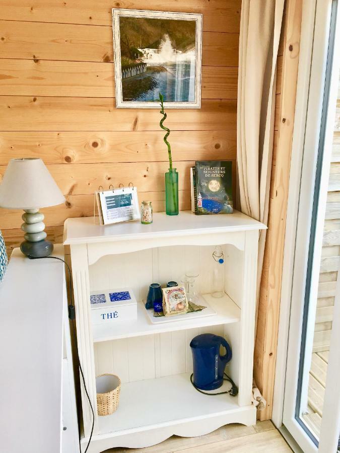 Chambre cabine avec vue mer à la Villa plein vent Barneville-Carteret Esterno foto